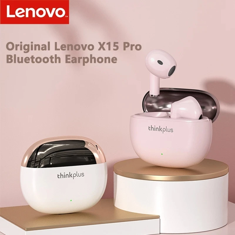  New Lenovo X15 Pro Bluetooth 5.1 Wireless Earphones ANC Noise Canceling AAC SBC Headphone Touch Control Earbuds Headset With Mic 