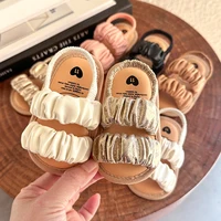 Baby Boys Girls Sandals Soft Sole Summer Infant Wedding Dress Flat Shoes Beach Sandal Newborn Crib Shoes First Walkers 4