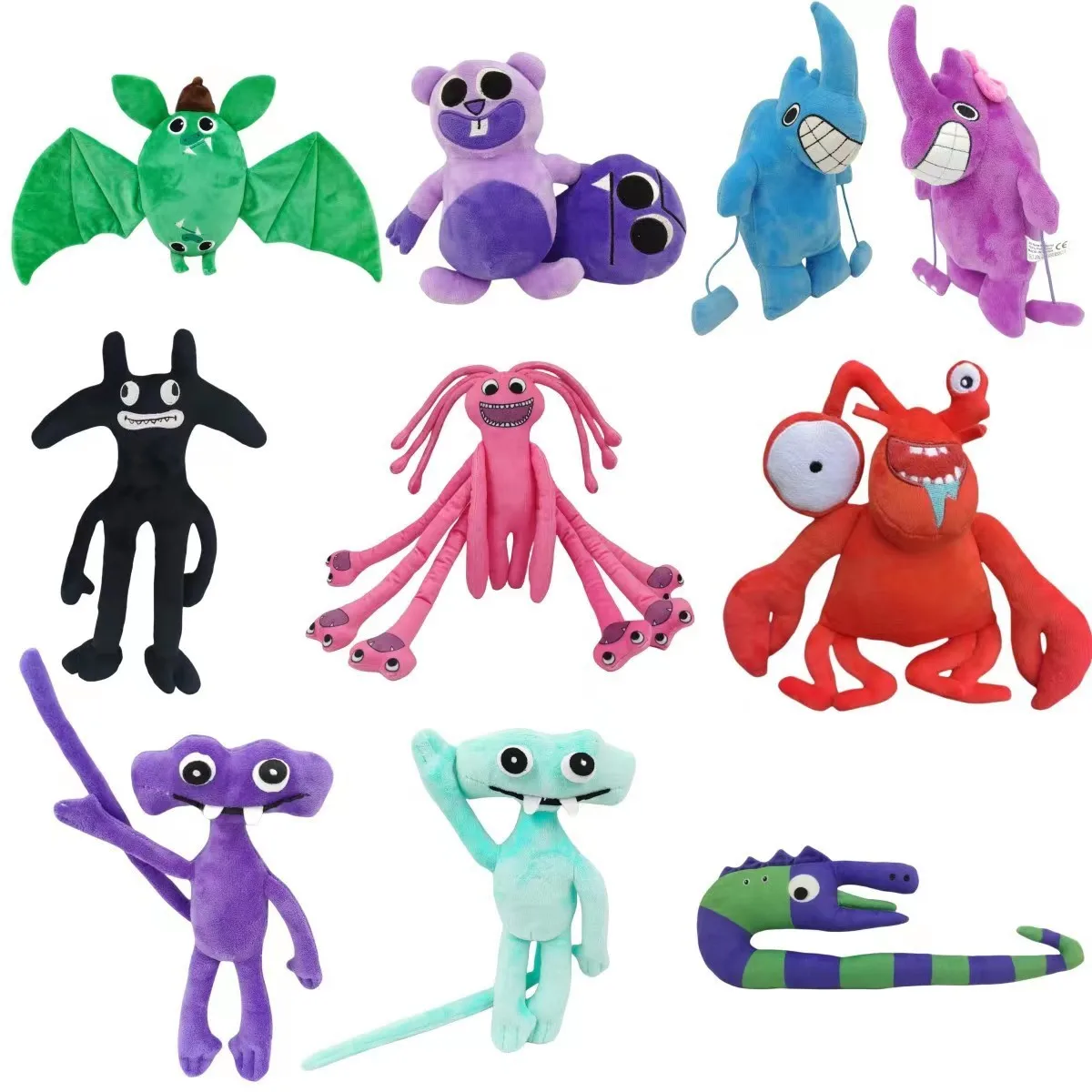 8PCS Garten Of Banban 4 Plush Toy Garden Of Banban 3 Doll Ban Ban Tall  Victor Fairy Uroo Jester Hole Doom Doom Evil Green Hug