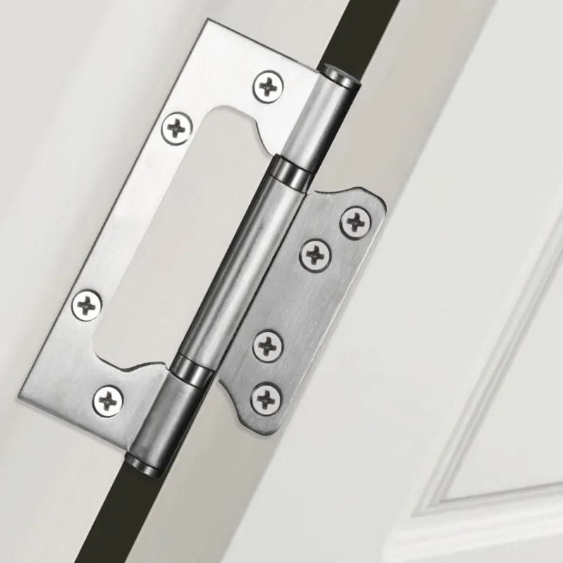 2Pcs (1 Pair) Folding Butt Hinges Home Furniture Hardware Thickened Cabinet Door Hinge Hinge Silent Stainless Steel stainless steel hinges door hinges