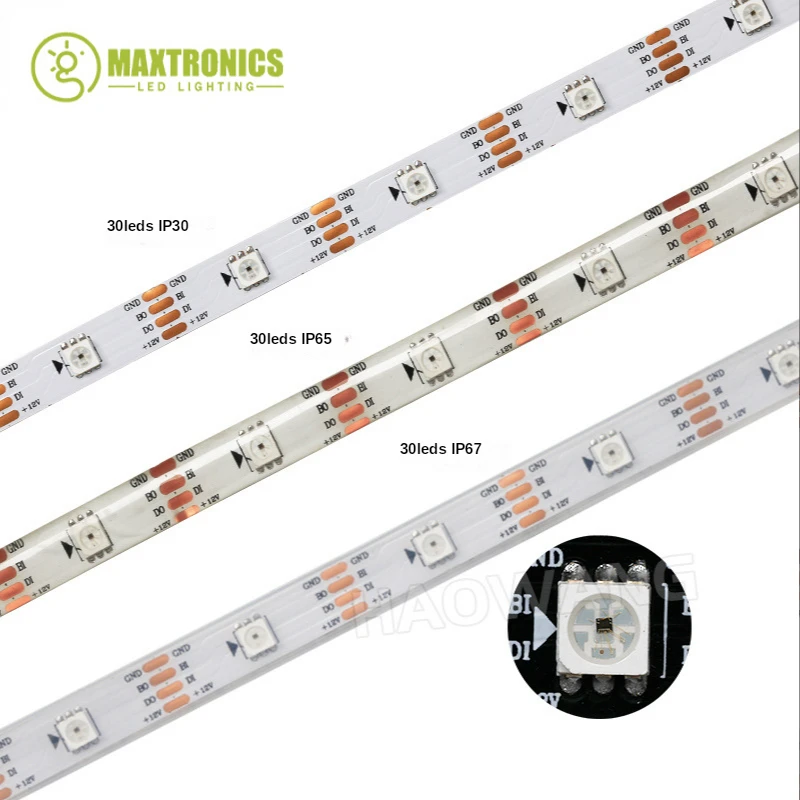 รูปสินค้า ไฟ LED Strip ควบคุมได้ หลายความยาว 30/60/144 LEDs/M