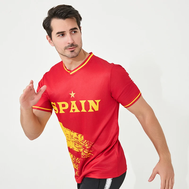 European team Spain Soccer Jersey for Soccer Jersey