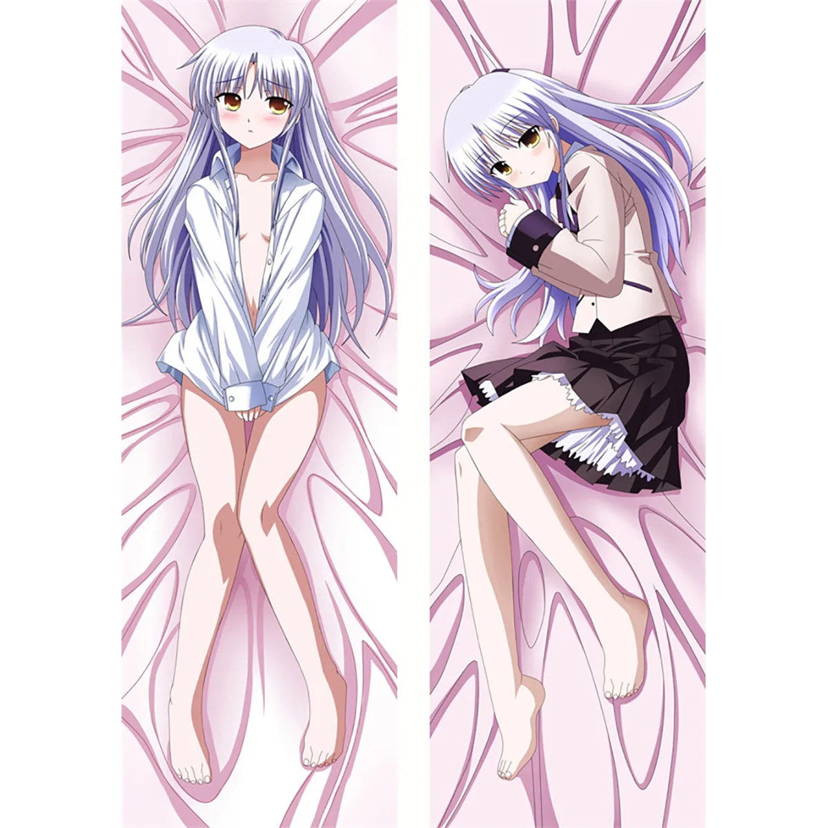 

Angel Beats Tachibana Kanade Dakimakura Anime Pillowcase Double-sided Print Hugging Bedding Body Otaku Pillow Cushion Cover