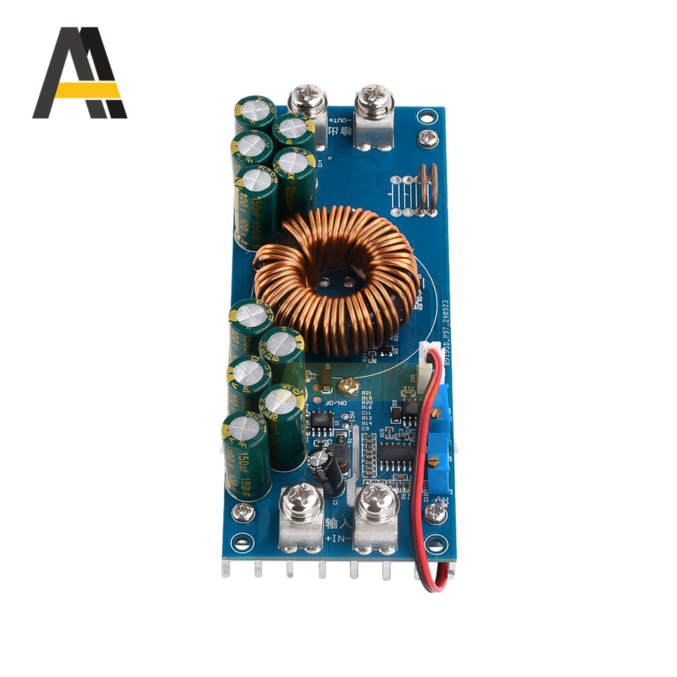 800W 28A 1200W 50A High Power DC Step-down Power Supply Module DC15-90V To 2.5-72V Adjustable Voltage Charger