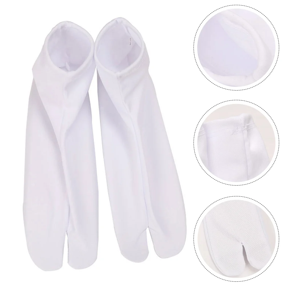 

Two Toe White Socks White Socks Cotton Japanese Style Breathable Anti-skidding Warm Flops Two-Toe 's