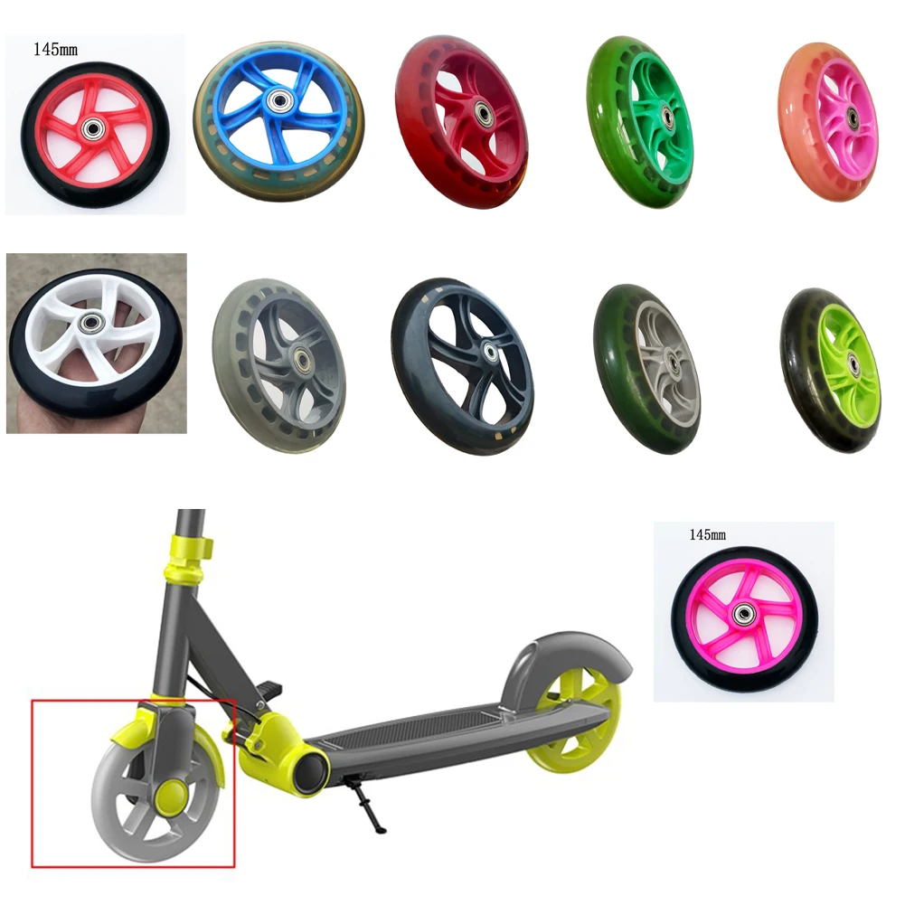 

Scooter Wheel 6 Inch Mute Wheels With Bearing 145mm Universal For Wheelchair Foot Scooters Trunk Cycling Accessories