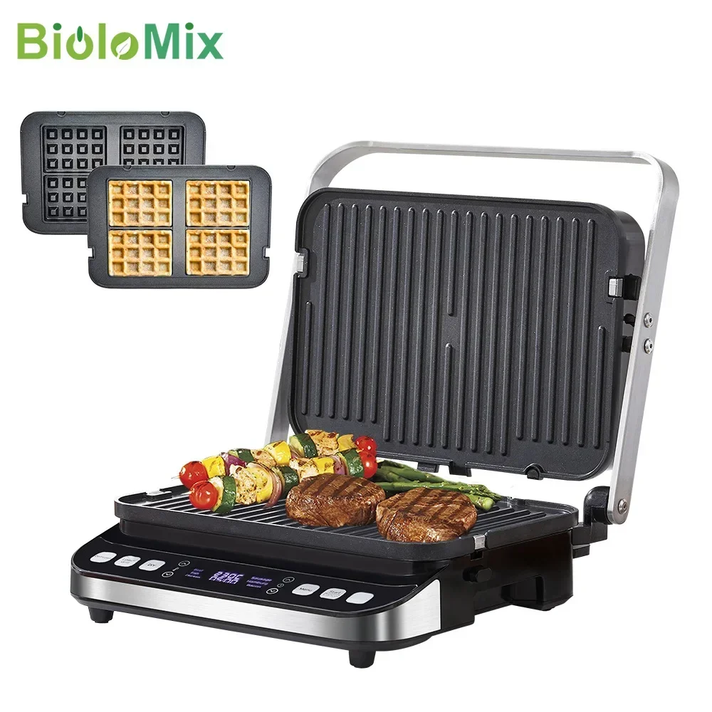 Home Steak Machine Fully Automatic Electric Fryer Electric Grill Pan Panini Machine Waffles Machine Contact Grill aneng vd806 electric voltage tester multifunctional non contact pen