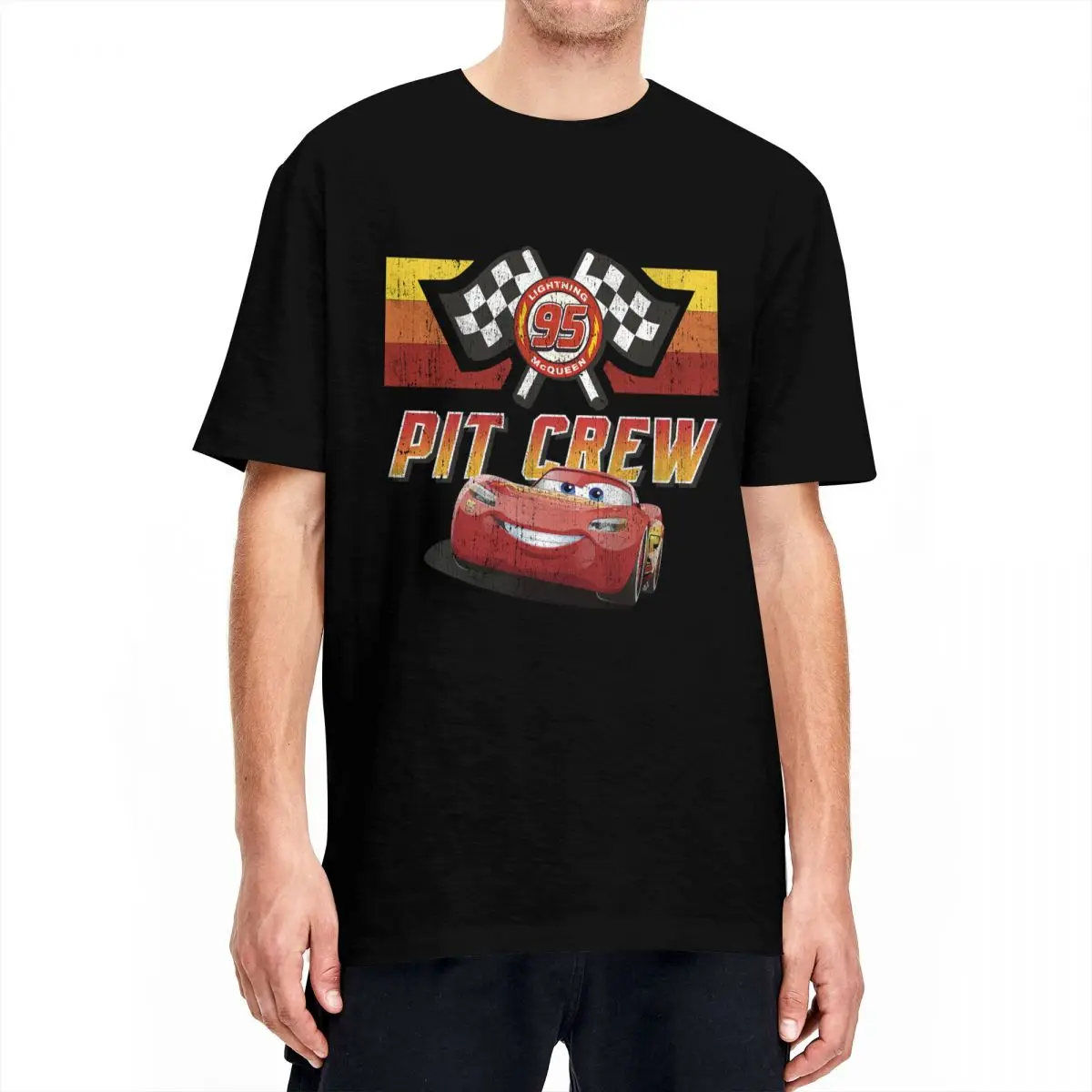 T-Shirt Gift T-Shirt Girocollo Uomo Donna Lightning Mcqueen T-Shirt Girocollo Manica Corta T-Shirt Regalo