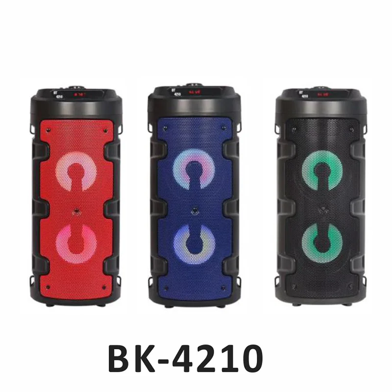 Kinglucky 2022 new outdoor wireless bluetooth speaker portable high-power remote control k song loudspeaker subwoofer