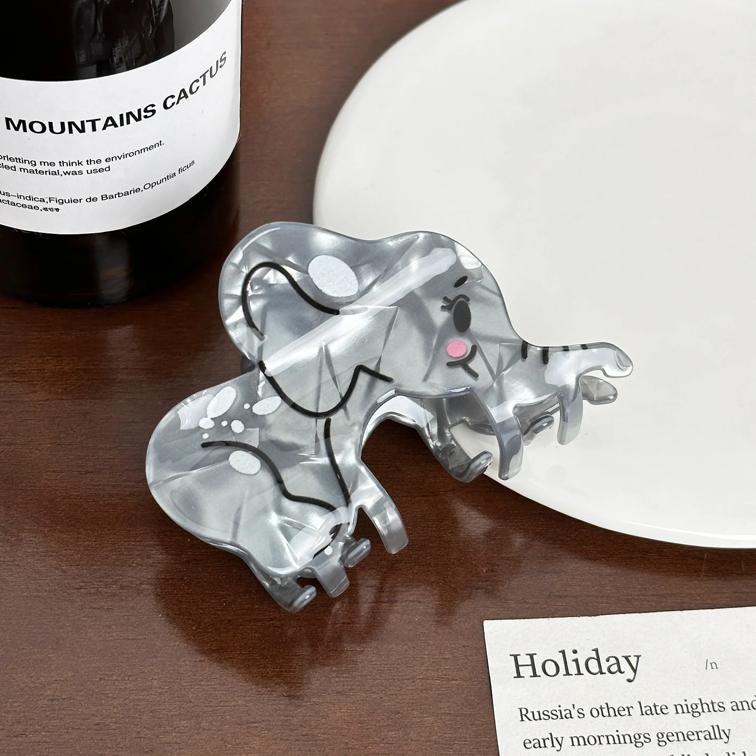 Lustige Acryl Cartoon Tier Haarnadel Neue Eichhörnchen Loong Bär Form Haar Clip Klaue Für Frauen Mädchen Feste Von Haar Zubehör – Detail 7