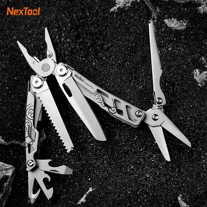 

New NexTool Flagship Pro Special EDC Outdoor Hand Set 16 IN 1 Multi-Tool Pliers Folding Knife Screwdriver Can Opener Version