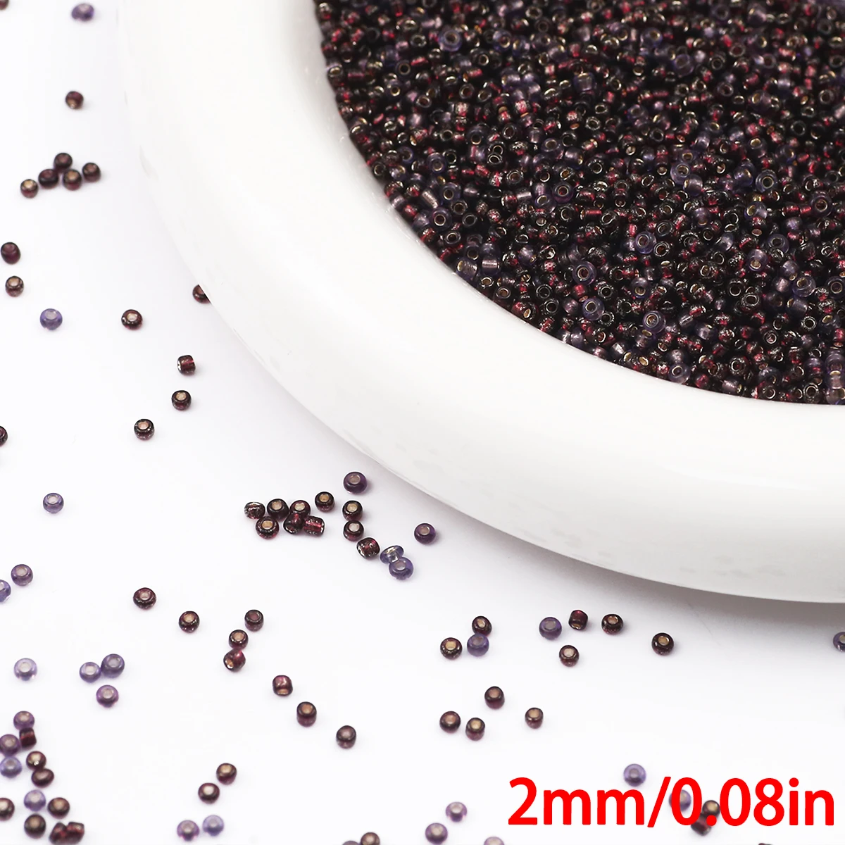 90g Transparent Glass Seed Beads for Jewelry Crafting and DIY Projects