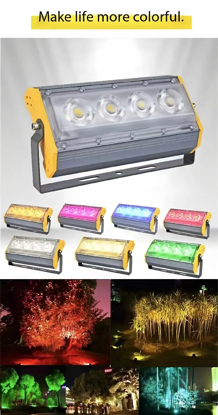 실내 및 실외 사용에 적합한 50W LED 투광등AC85-265V 방수 IP65 고휘도, 정원 및 안뜰 조명에 적합