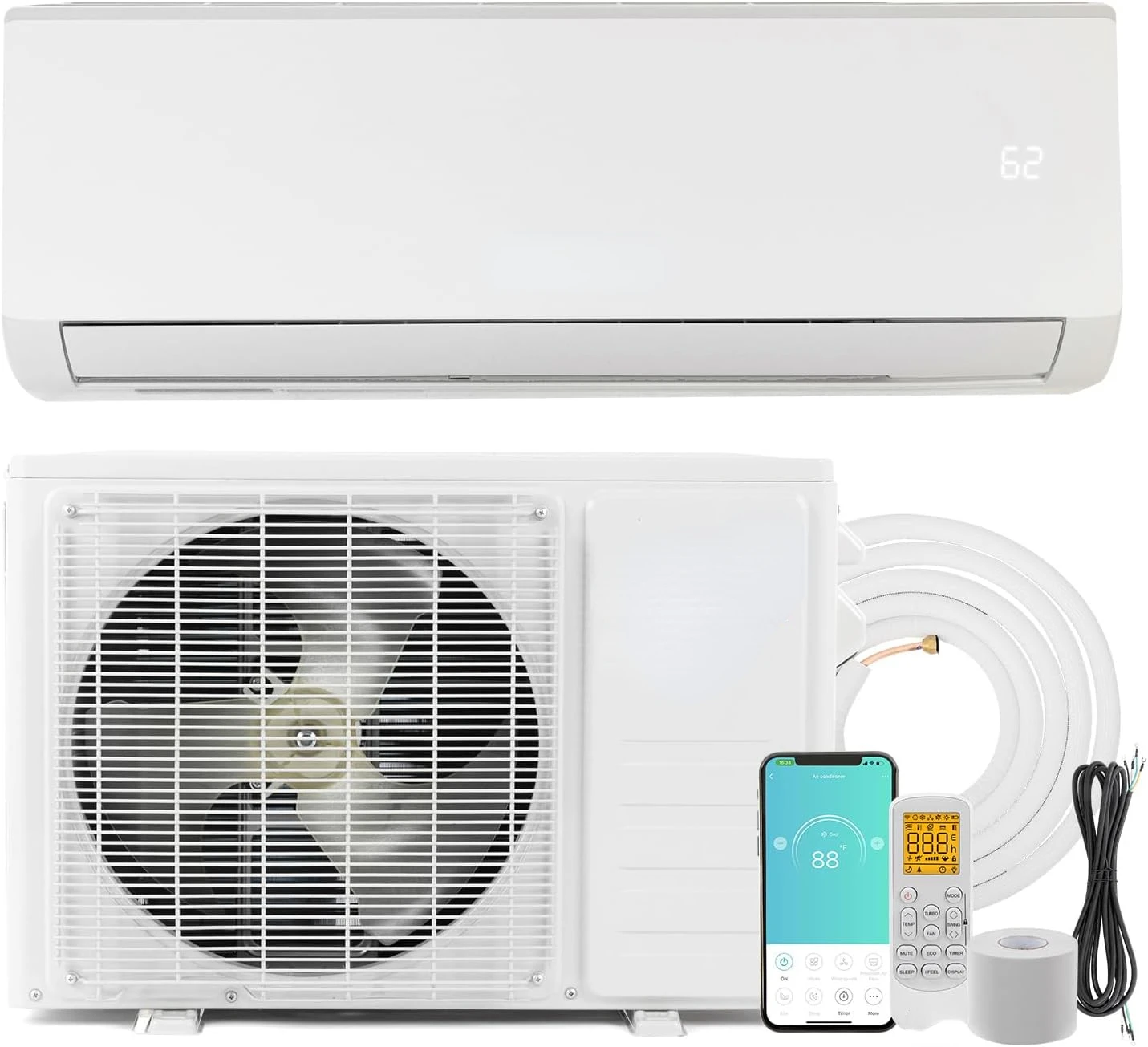 Efficient-Ductless-Mini-Split-Inverter-Plus-System-with-Heat-Pump-and ...
