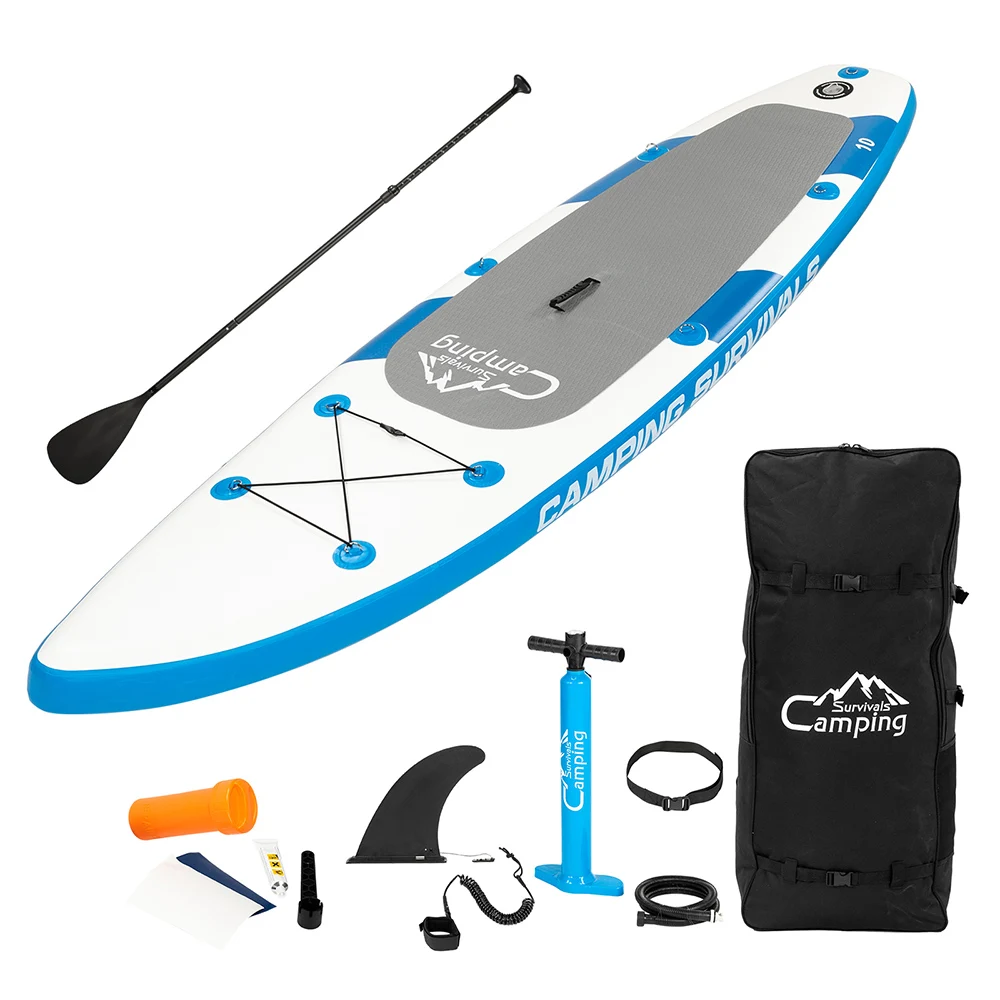 Inflatable Stand Up Paddleboard SUP Board 6 Inch Thick Surfboard Surf Set with Surf Fin Coiled
