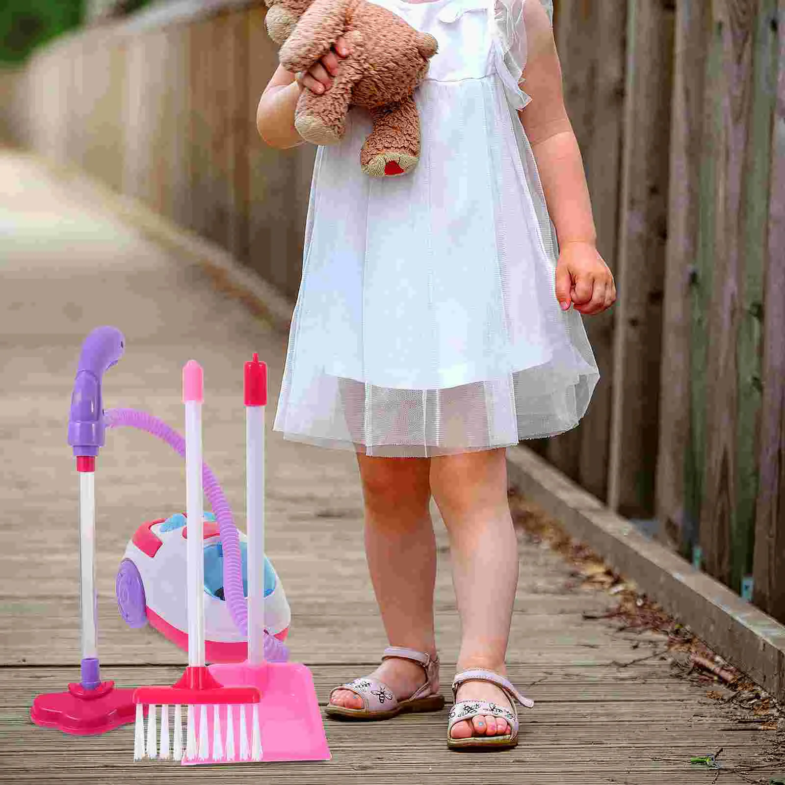 Childrens Toys Vacuum Cleaner Kids Play House Toddler Cordless Cleaners for Girls 2