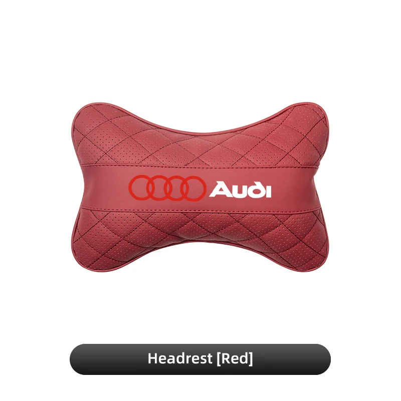 Almohadas para el cuello del coche, cojín para reposacabezas del coche, accesorios de asiento para Audi Quattro A3 A4 A6 A5 Q5 A1 Q7 Q3 Q2 Q8 A7 A8 TT S1 SQ5