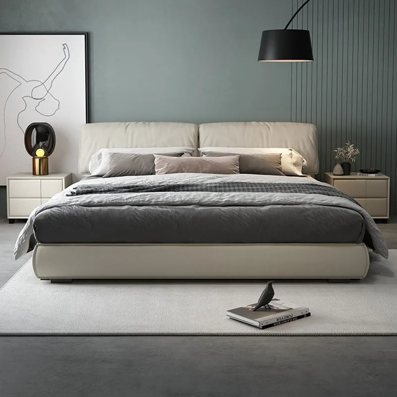 Design Hotel Beds Wood Floor Upholstered Modern Living Room Luxury Sheets Japanese Beauty Camas Infantiles Home Furniture