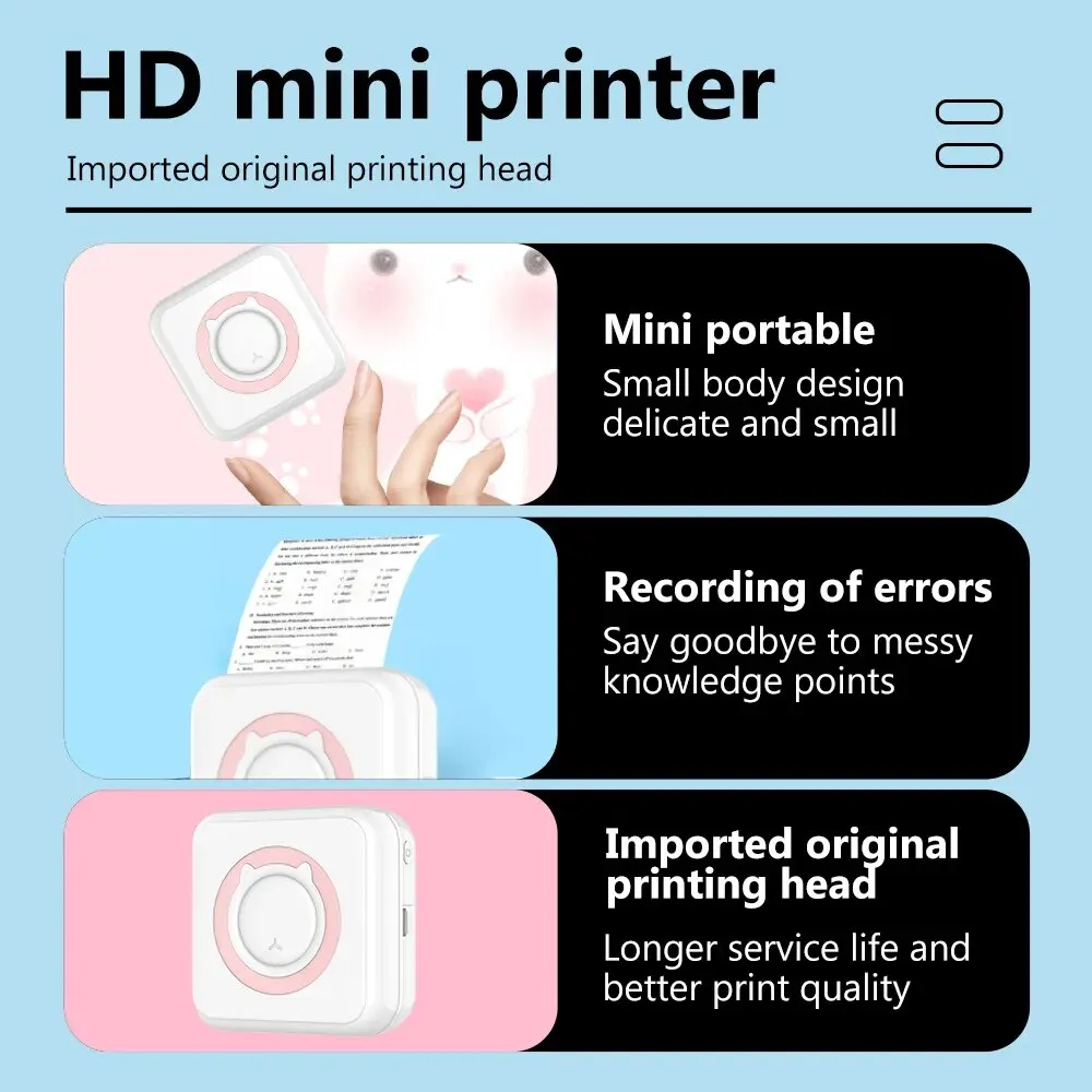 Mini Thermal Printer Bluetooth