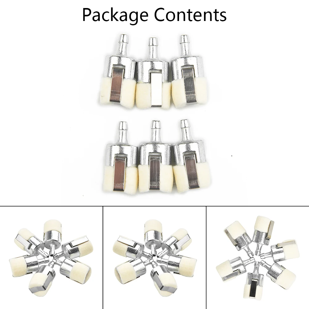 

Small trimmer Replacement Brushcutter Blower Fuel Filter Edger Parts Kits 6pcs Chainsaw 125-527 Durable High Quality