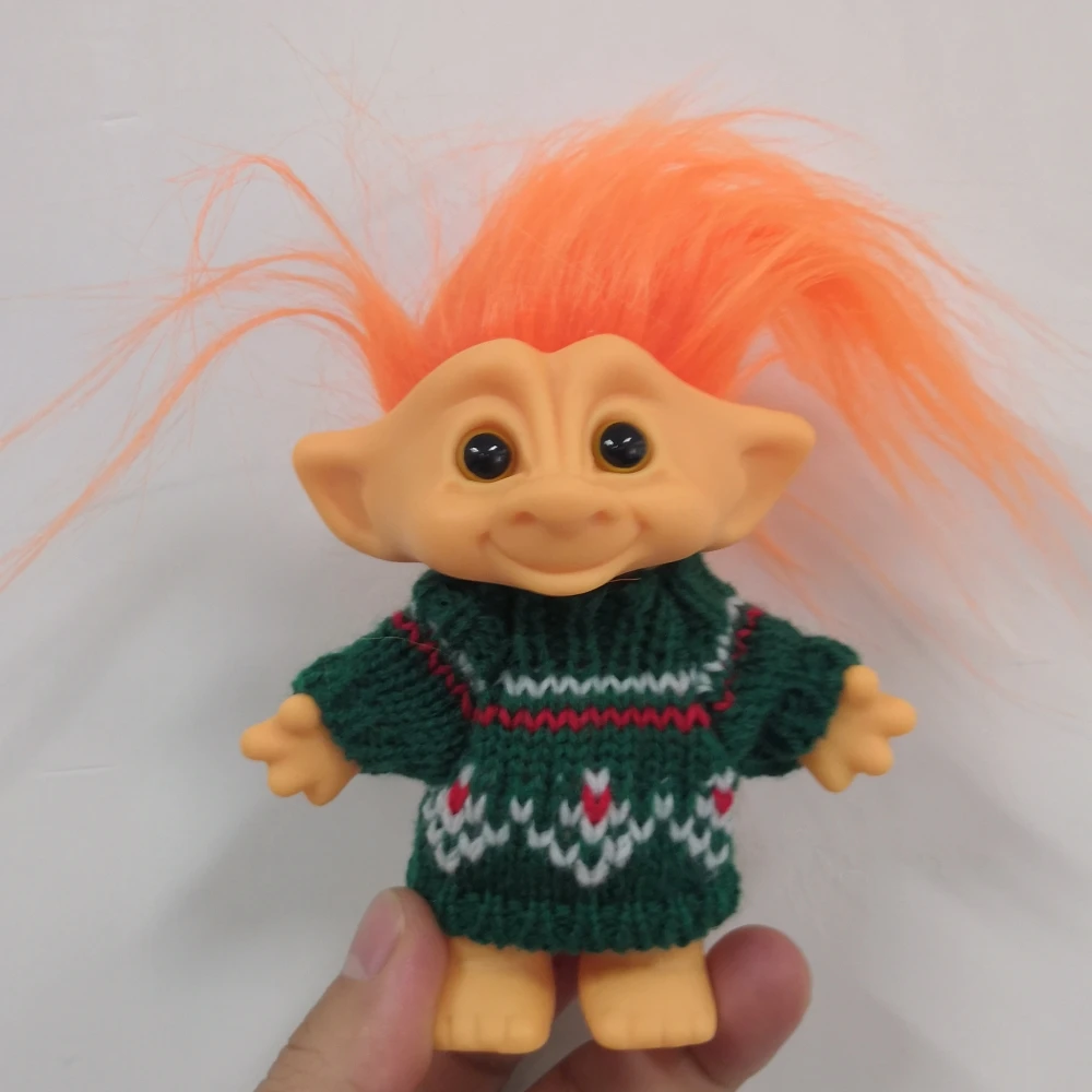 19 cm Große Glücksbringer-Trollpuppen Vintage-Trollpuppen Farbenfrohe Niedliche Puppen für Sammlungen Schulprojekte Kunst und Handwerk Partyzubehör – Detail 11