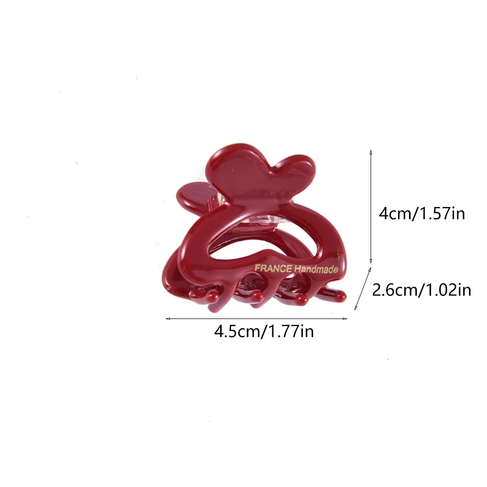 2025 New Women Hair Claw Small 4.5cm Acetate Hair Clips Elegant Colorful Hollow Out Claw Clip Girls Hair Accessories Hairclip