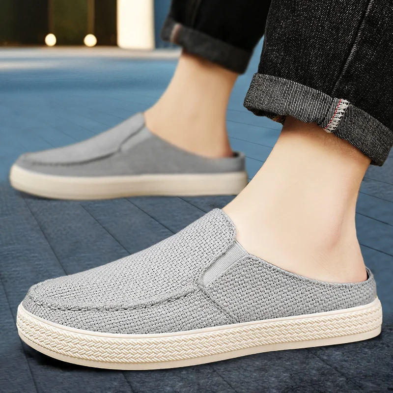 Soft Bottom Half Drag Men's Shoes Breathable Casual Sneakers Comfort Men's Summer Shoes Cheap Clearance