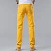 New Autumn Men's Yellow Pink Red Slim Jeans Classic Straight Elasticity Denim Pants Male Brand Stretch Skinny Colorful Trousers 6