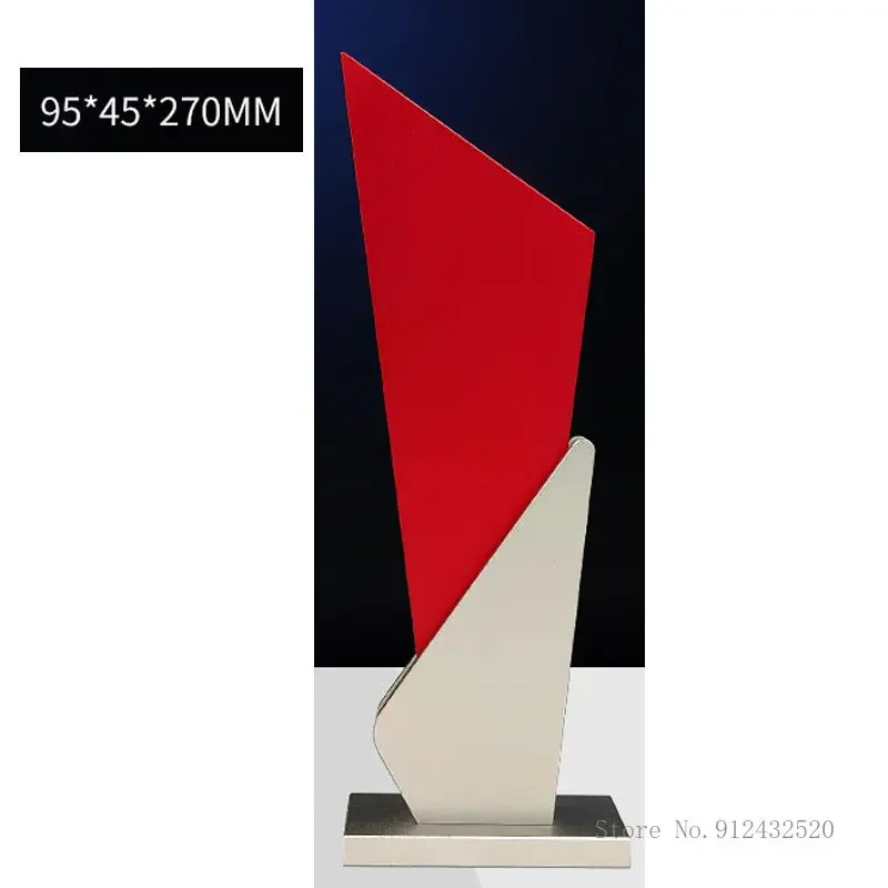 Customized Aluminum Alloy Metal Trophy Engraving Customization Enterprise Award Outstanding Employee Decor High Grade Medal, 1Pc