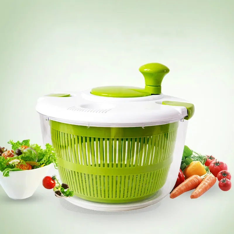 Plastic salad tool bowl giant salad mixer for washing dried leaf vegetables kitchen accessories dryer drain rack basket ZM915