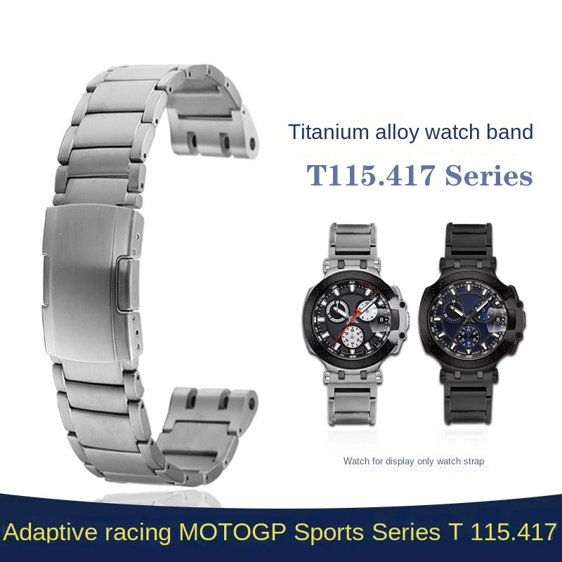 Corrente de Relógio Tissot Racing T115 Series Strap T115.417 Series Moto gp Titânio Liga de Alumínio Pulseira de 22 mm