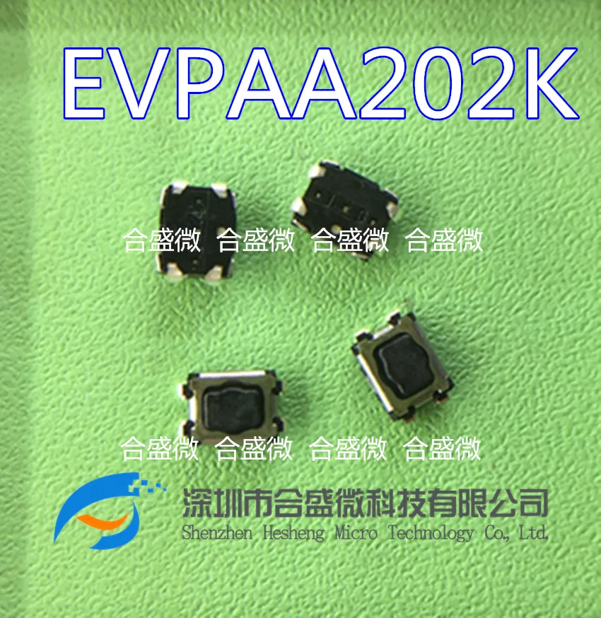 Japan Panasonic Evpaa202g Touch Switch 3.5*2.9*1.7 Quincuncial Head Button Micro Patch 4 Feet imported panasonic touch switch evp aa502k patch 4 feet 3 5 2 9 quincuncial head remote control switch button