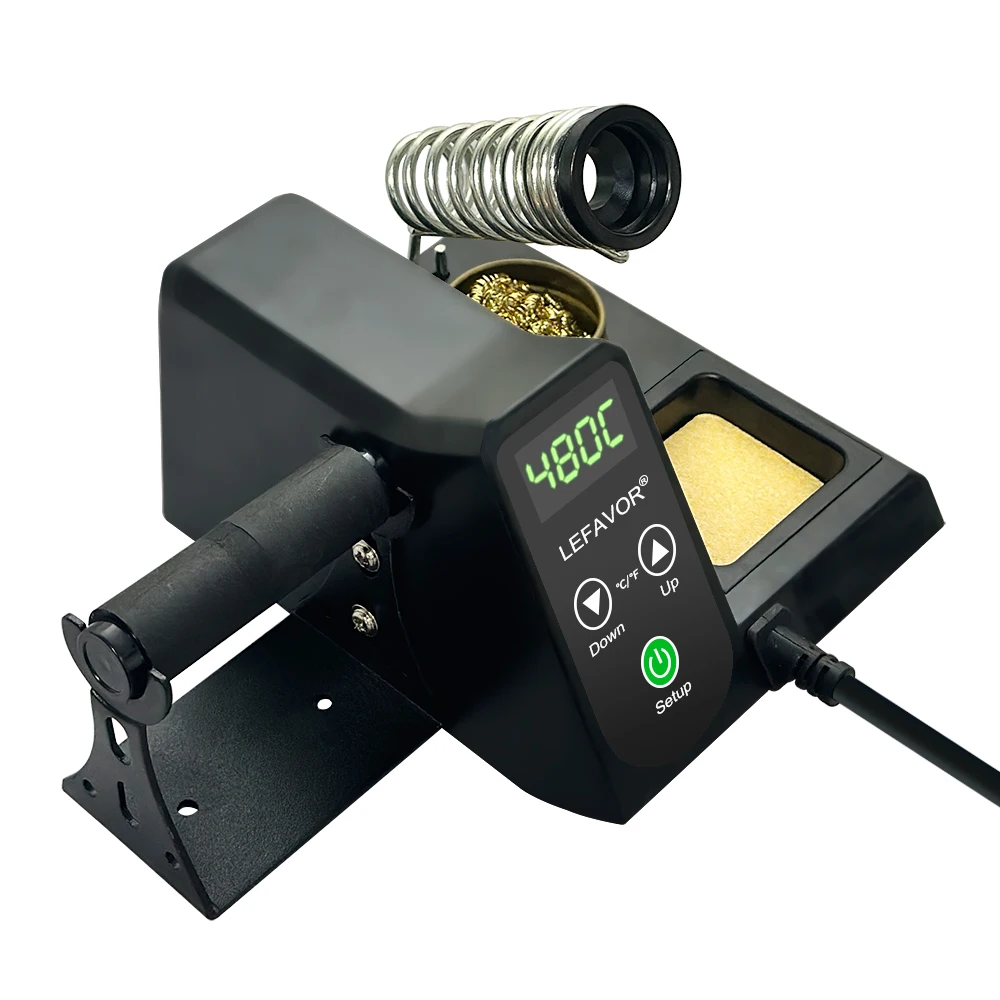 60 W digitale Lötkolbenstation, LED-Anzeige, temperaturverstellbar, PID-Temperaturregelung, schnelle Erwärmung – Detail 13