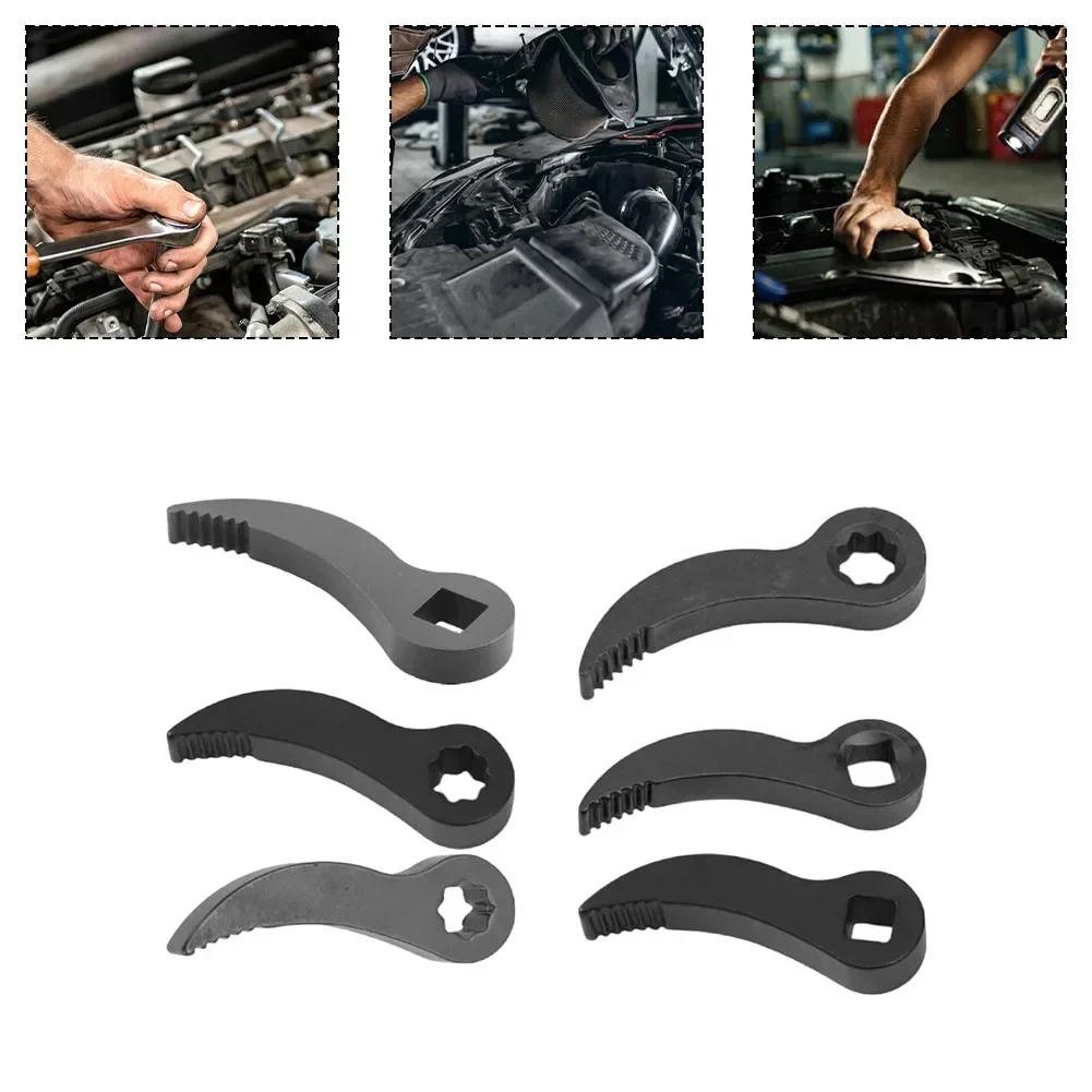 Newest Sale 6 PCS 1/2inch+3/8inch+1/4inch Pry Bar Wrench Kit Steel Tools For Tight Spaces Special Disassembly Tool Accessories