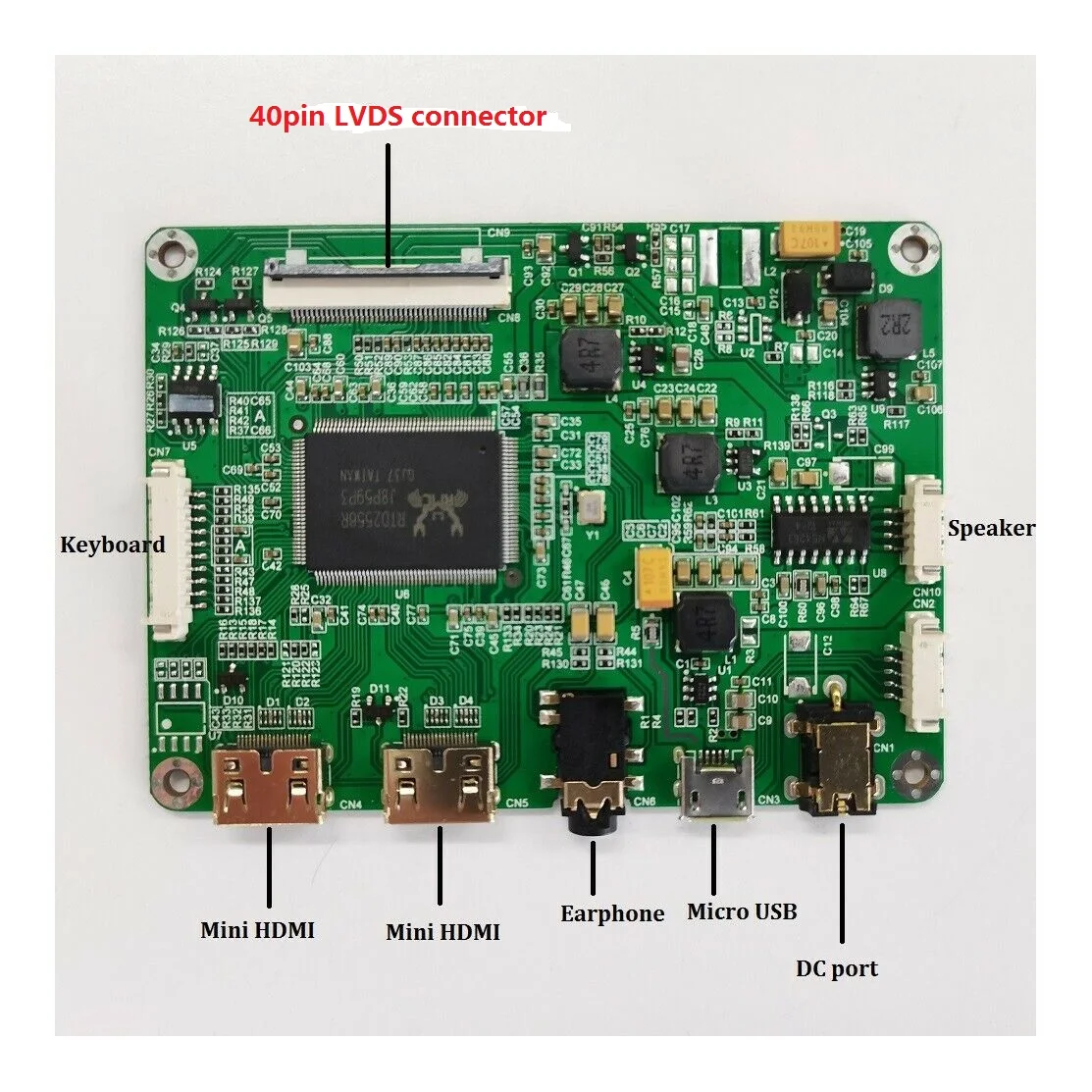 Compatível com Hdmi Micro Usb Lcd Controller Board Monitor Kit Tela Led Mini B156xw02 v2 Hw4a 15.6 1366x768 40pin - Imagem 3