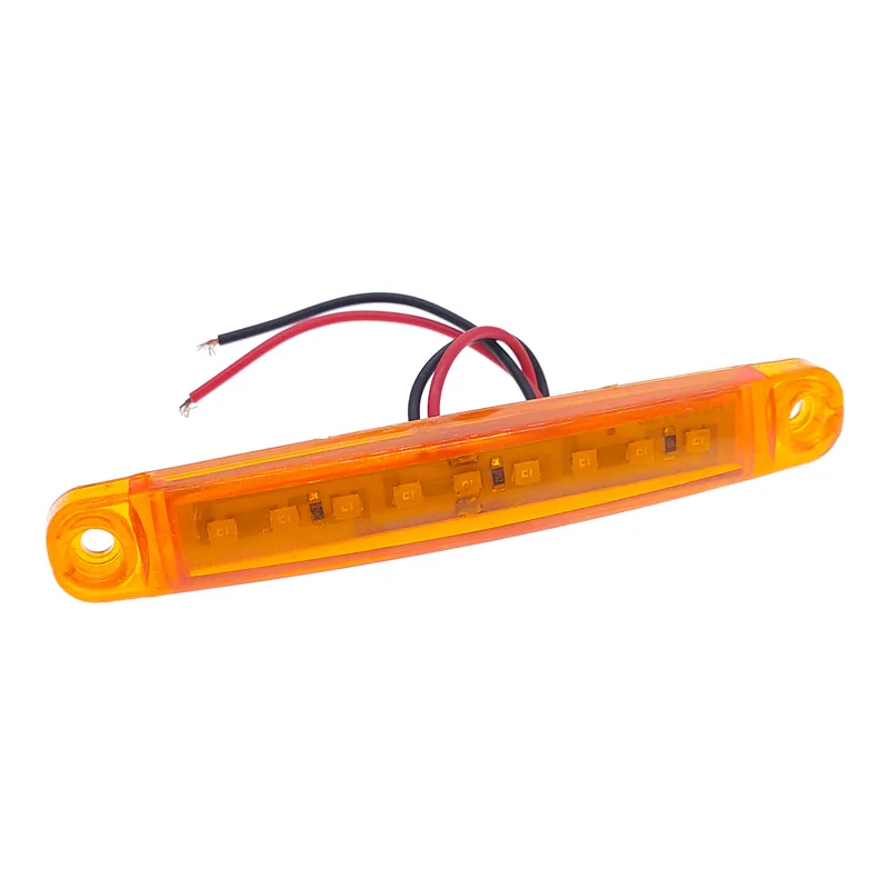 2Pcs Truck Trailer Side Marker Indicators Light Car Signal Brake Rear Warning Tail Clearance Light 9-LED 12V 24V Warning Lamp car warning lamp
