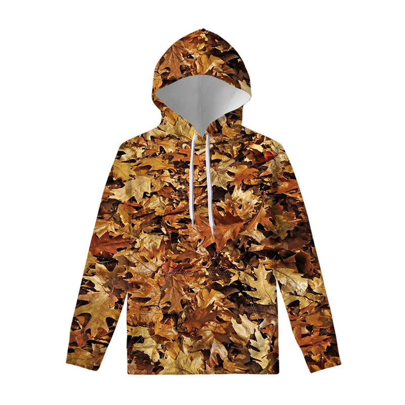 thumbnail image 1 of Sudadera con capucha con estampado 3D de camuflaje de caza para hombre y mujer, sudadera con capucha con estampado de hojas de árbol, sudadera con capucha de manga larga, sudadera holgada de calle, 1 of 4