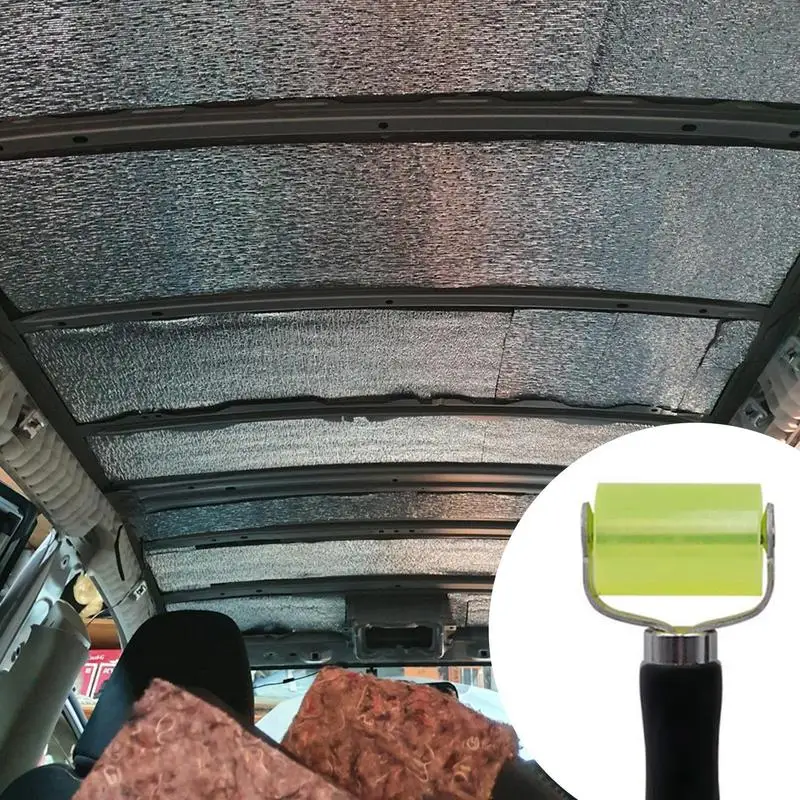 Car Sound Deadening Roller Deadener Installation Tool Automotive Soundproofing Seam Roller Rubber Handle Auto soundproofing roller