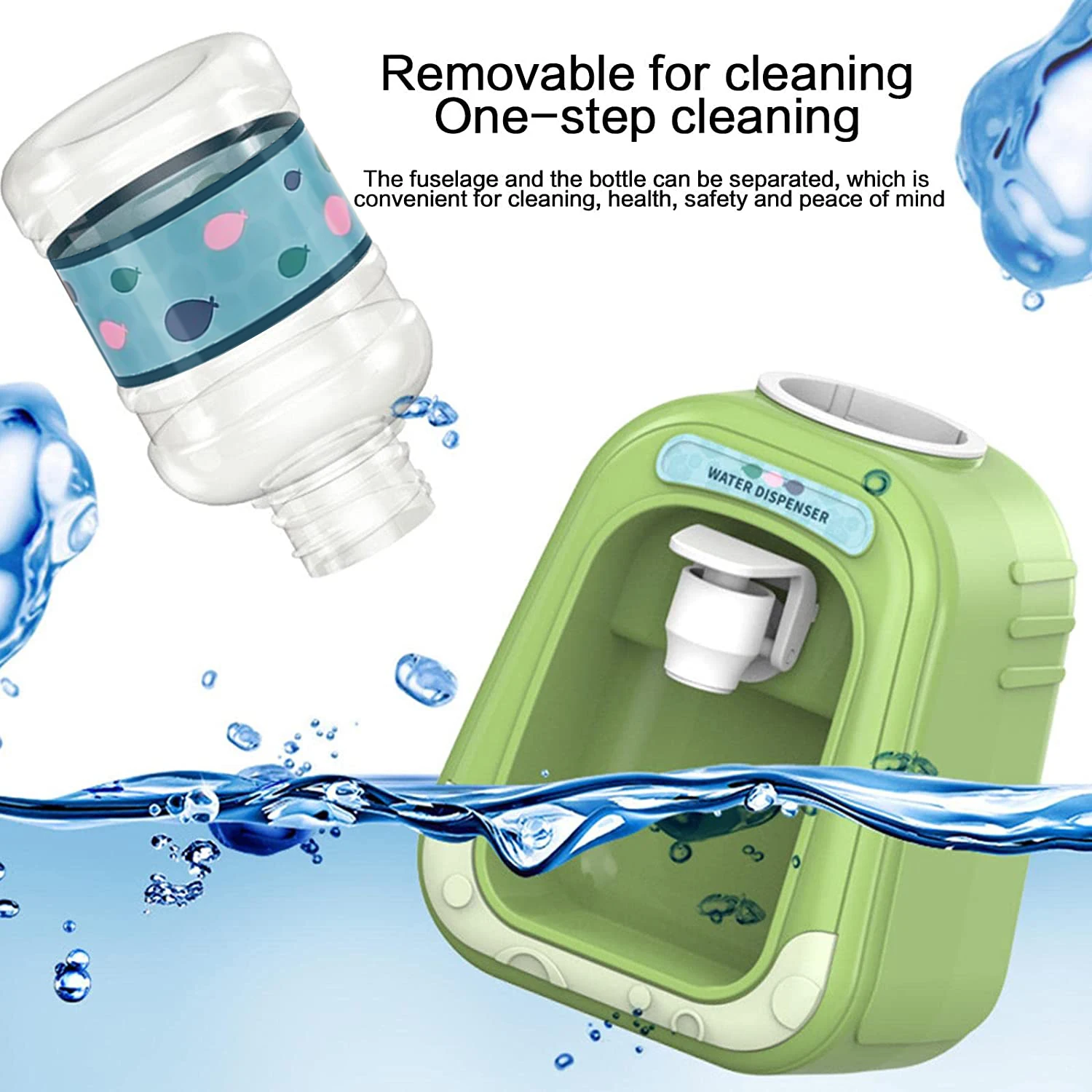 Water Dispenser Kitchen Toys Pretend Kitchen Toys Mini Children Water Dispenser Toys Cartoon Kitchen Simulation Toys Montessori Water Drinking Fountain Pretend Play Kitchen