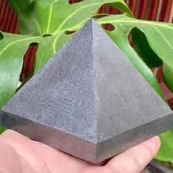 Enhanced Shungite Pyramid for Spiritual Healing and EMF Protection (3cm)