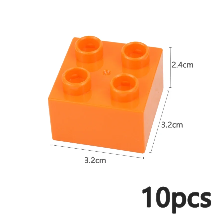 10-Piece Set of Large Colorful Building Blocks