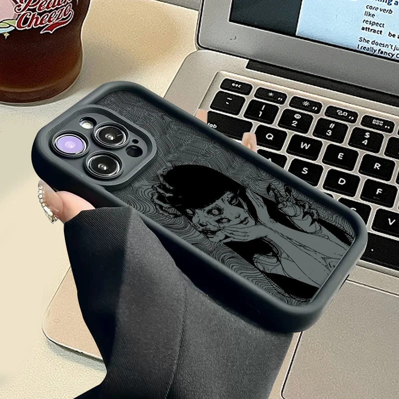 Luxury Junji Ito Horror Art Phone Case