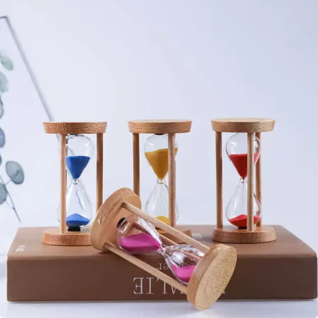Beech Wooden Sand Clock 3 Minutes Hourglass Sandglass Kids Children Gift Toothbrush Timer Home Suppliers Interior Accessories