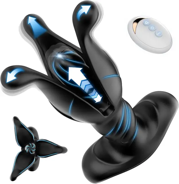 Prostata-Massagegerät, Analvibrator, männliches Sexspielzeug für Männer, Analplug, 9, Spannung, Schock, Flattern, Stoßen, vibrierender Buttplug 1