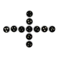 3 pièces/boîte, bijoux dentaires en cristal, ornements en diamant, bijoux pour les dents, DIY, formes variées 2