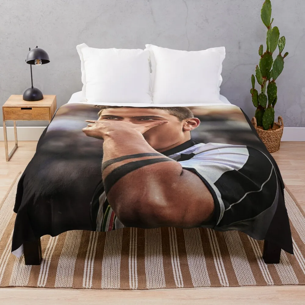 

paulo dybala 5 Throw Blanket Single Furrys Plush valentine gift ideas Blankets