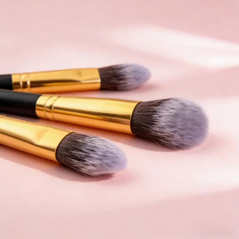 10-Piece Black Beauty Makeup Brush Set