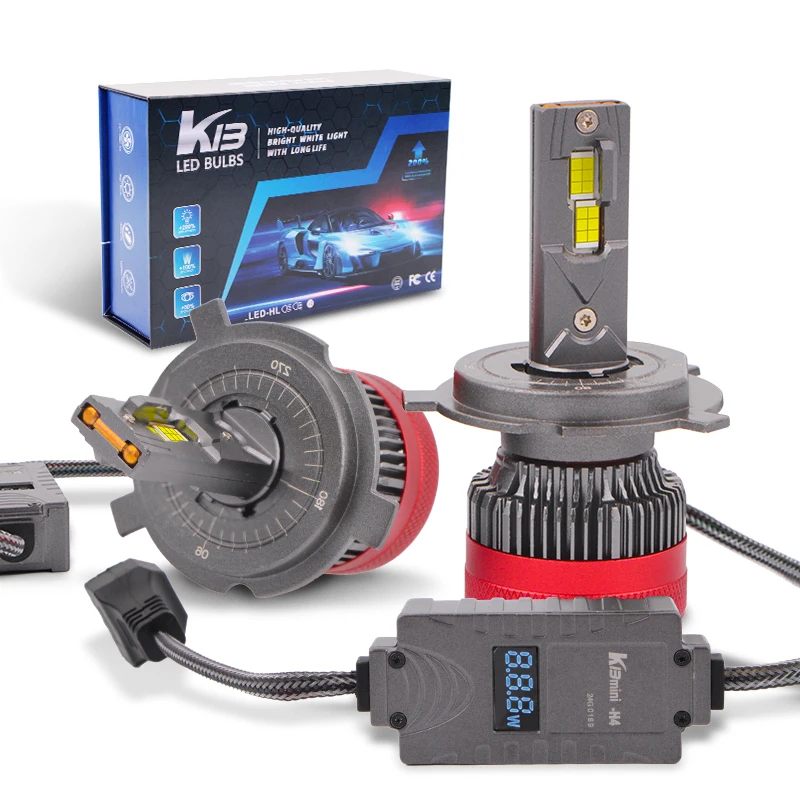 K13 Mini Digital Car LED Headlights White 130W H4 LED Lights H1 H7 Canbus H11 led 9005 9006 12V Fog Light Headlamp