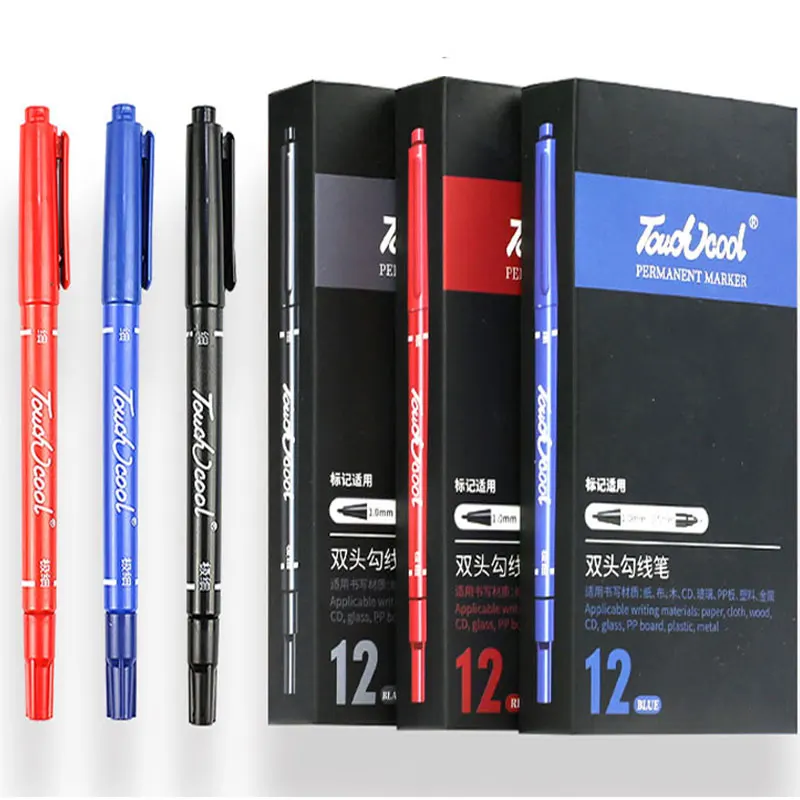 Double Line Marker Pen Double Head Marker Pen Double Hook Line Pen
