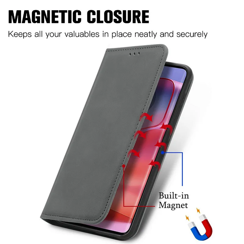 Magnetic Leather Flip Wallet Phone Case